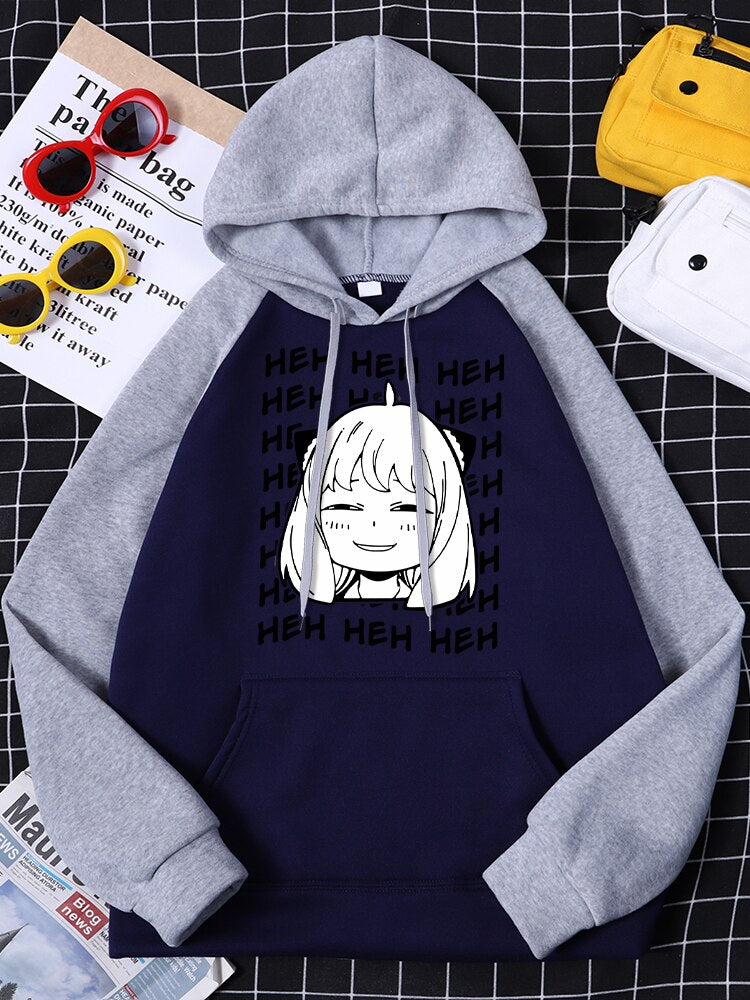 Spy X Family Anya Heh Womanga Kawaii Print Hoody