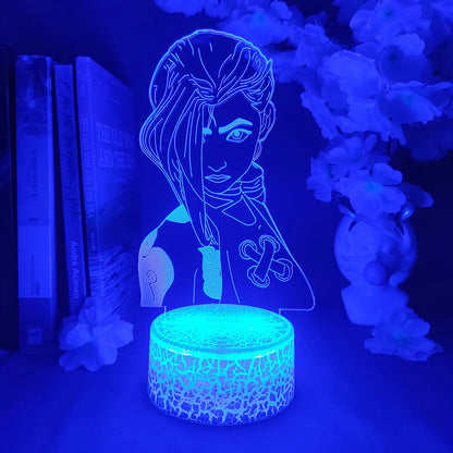 League of Legends Runaway Loli JINX 3D Lamp