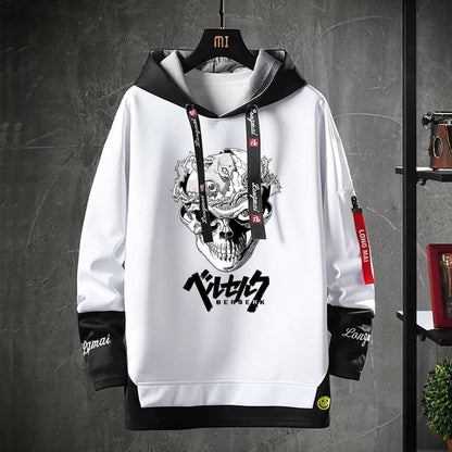 Anime Berserk Patchwork Print Hooded