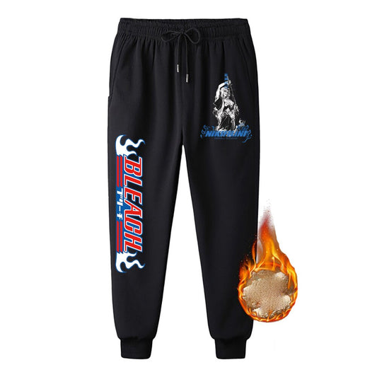 Bleach Print Thicken Sweatpants