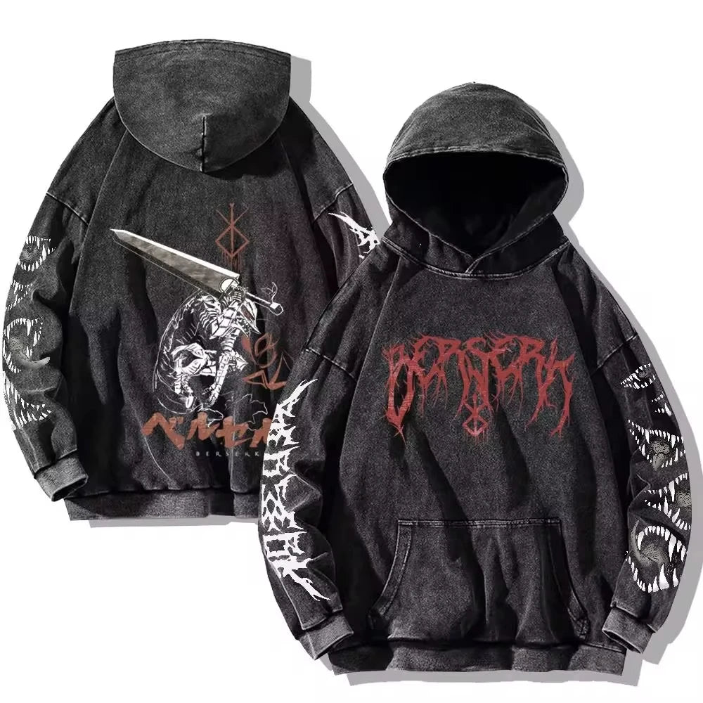 Berserk Vintage Washed Hoodie