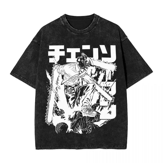 Chainsaw Warrior Washed T-Shirts