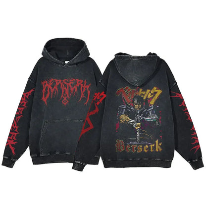 Berserk Acid Washed Hoodie