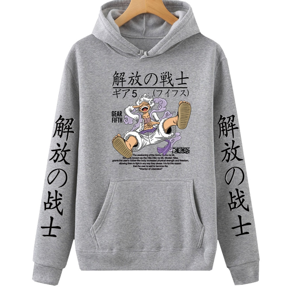 One Piece Luffy Sun God Hoodie