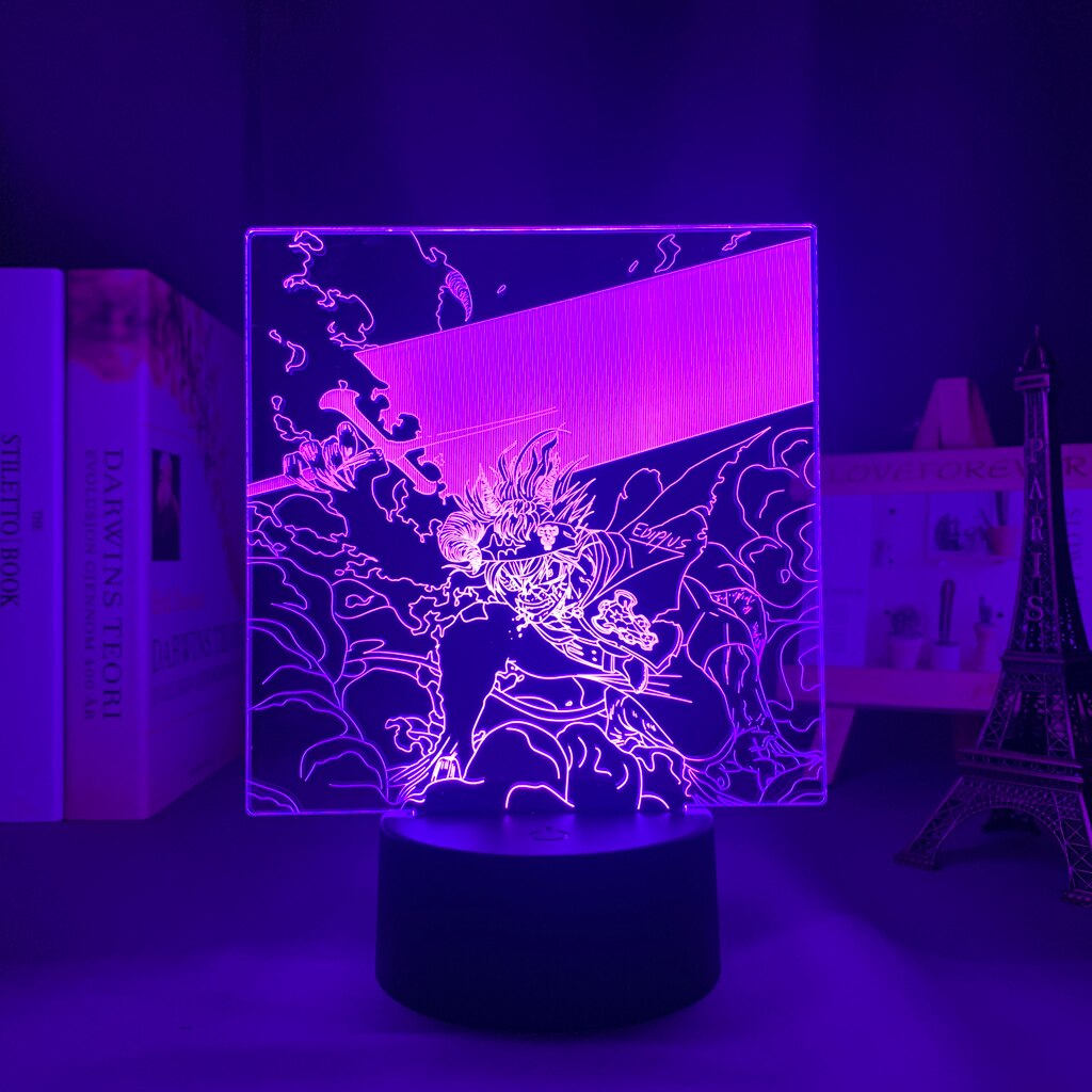 Anime Black Clover Asta 3d Lamp