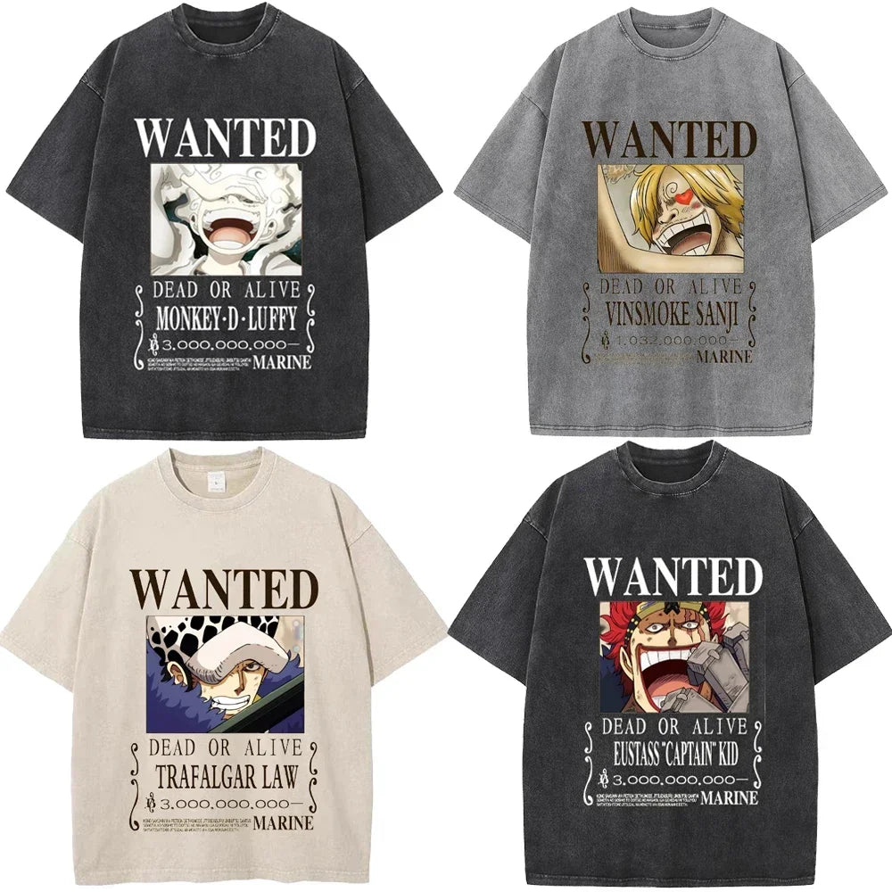 One Piece Nika Monkey D. Luffy Law Sanji T-shirt