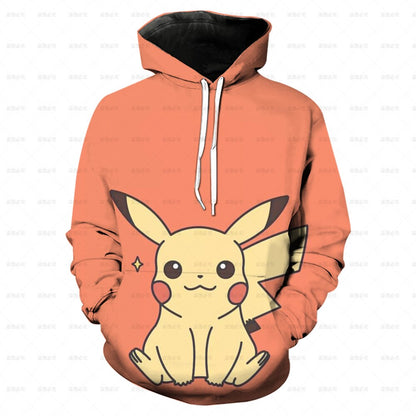 Pokemon Fashion 3D Hoodie