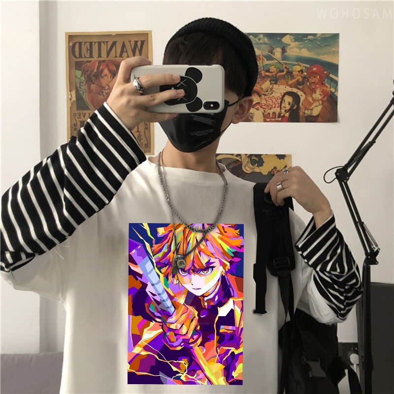 Demon Slayer Agatsuma Zenitsu Fake Two T-Shirts