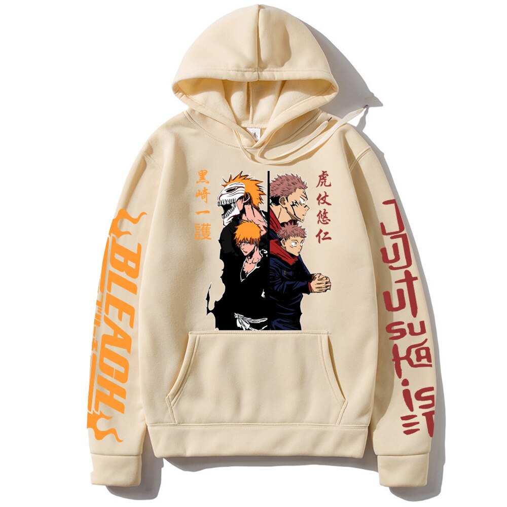 Yuji Itadori Kurosaki Ichigo Print Hoodie