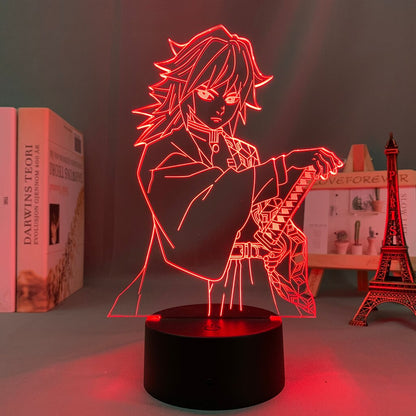 Demon Slayer Giyu Tomioka 3D Lamp