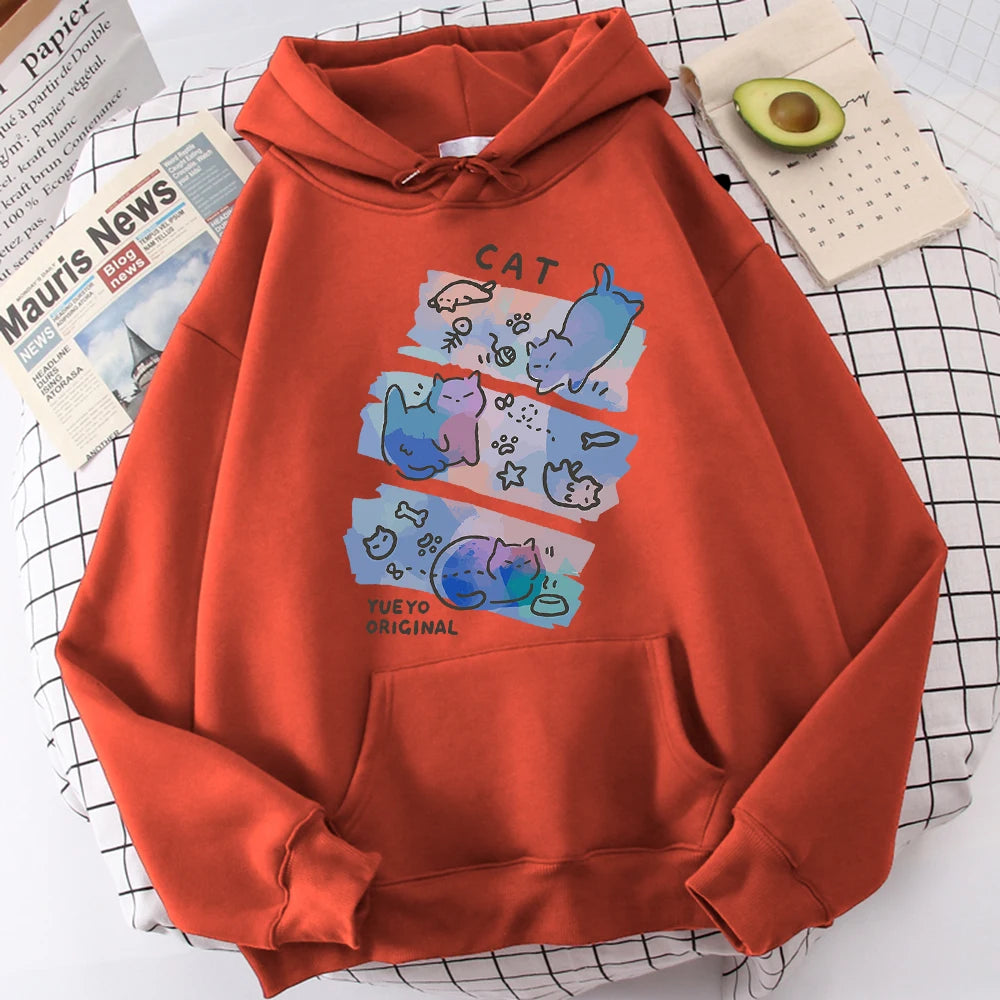 Fat Cat Fantasies Fishing In The Water To Eat Fish Boy Hoodie