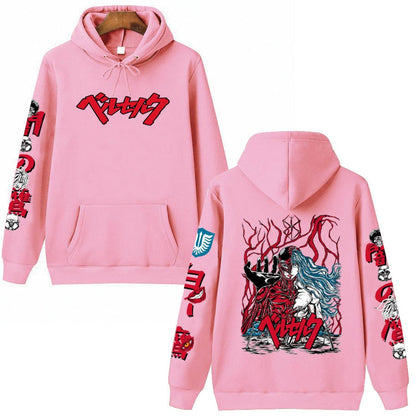 Berserk Logo Hip Hop Long Sleeve Hoodie