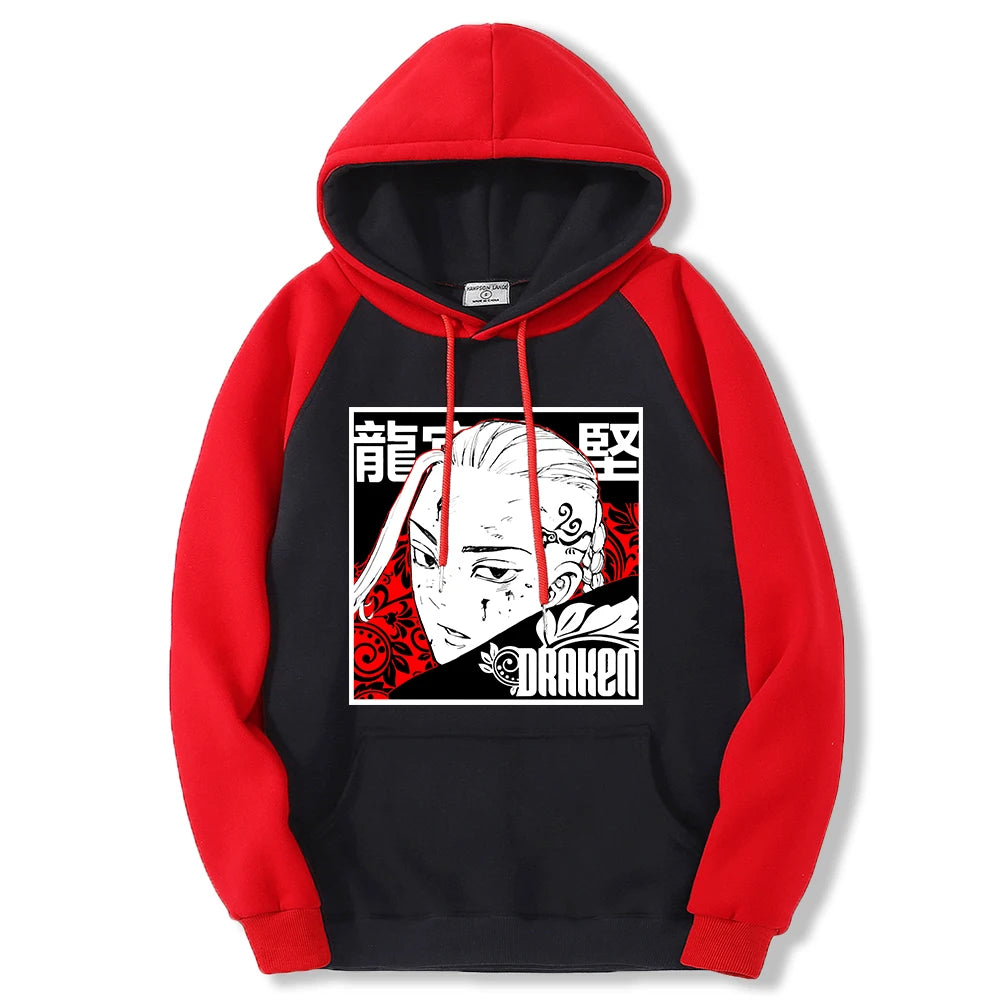 Ryugujistyle Tokyo Revengers Draken Manga Print Hoodie