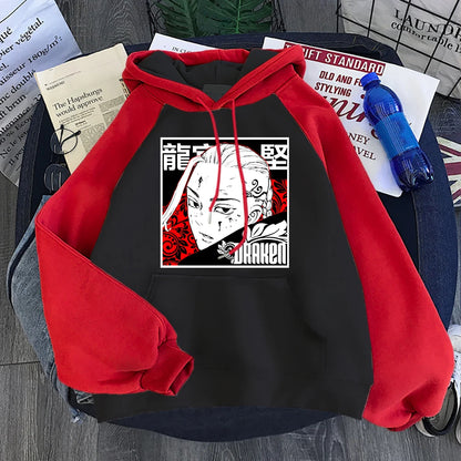 Ryugujistyle Tokyo Revengers Draken Manga Print Hoodie