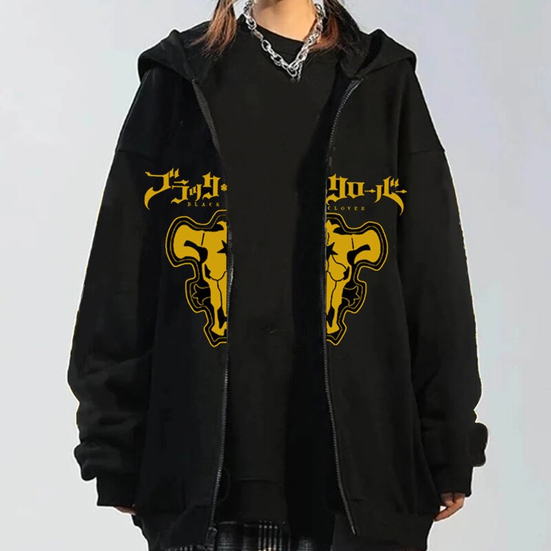 Black Clover Zipper Hoodies