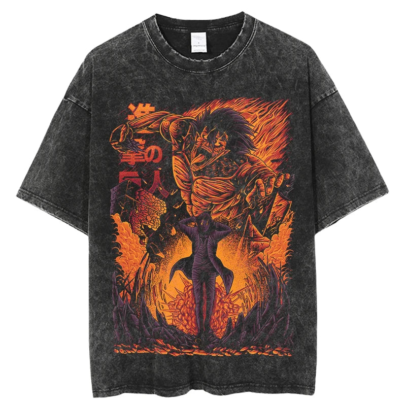 Attack on Titan Vintage Washed T-Shirt