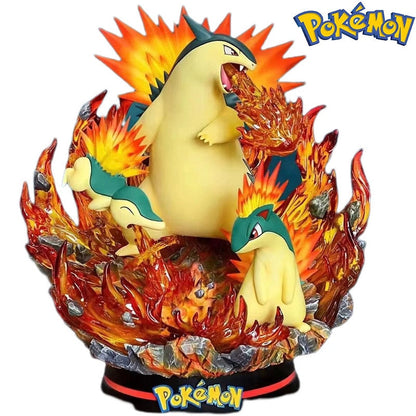 Pokemon Evolution Cyndaquil Battle Model Figure