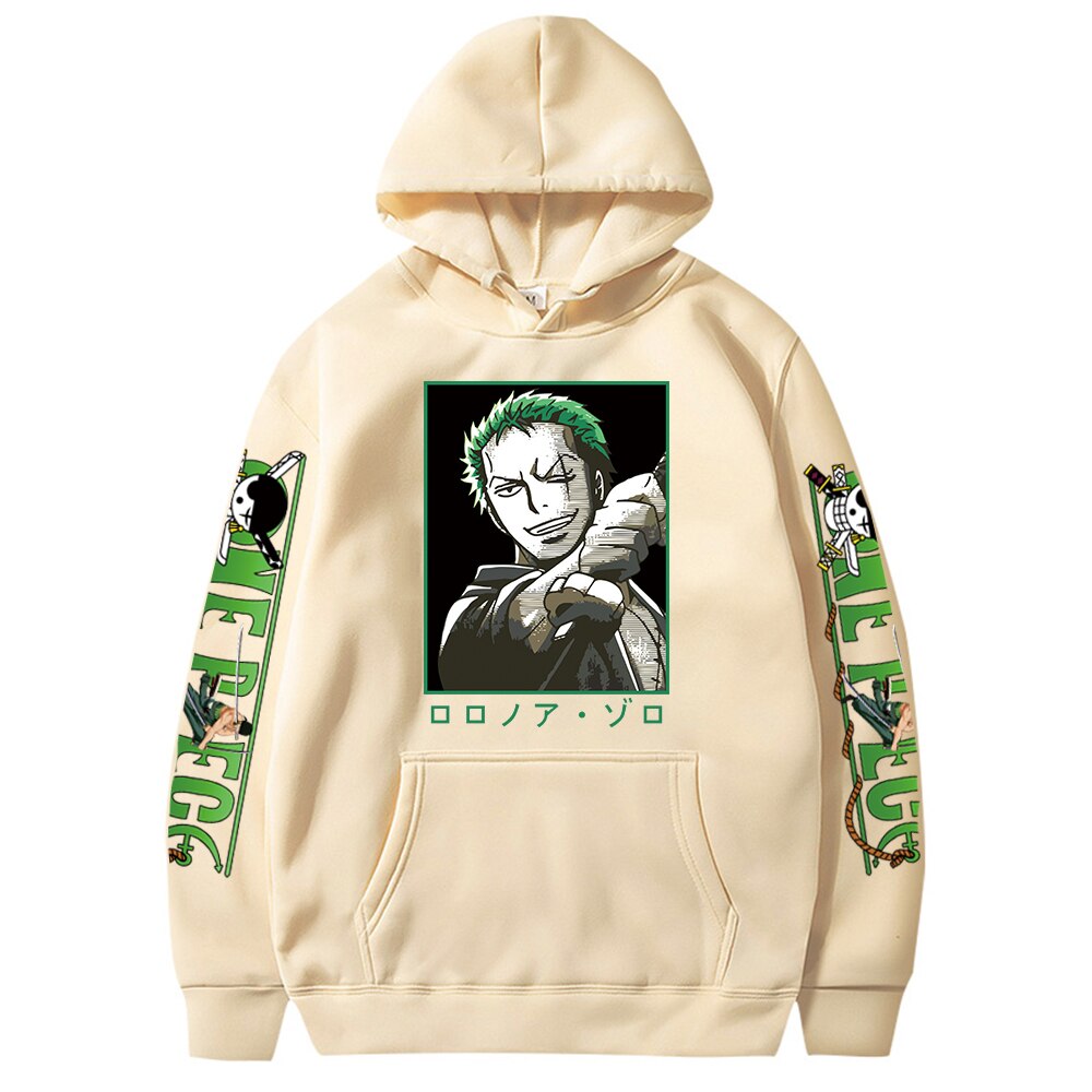 One Piece Pullover Roronoa Zoro Graphic Hoodies