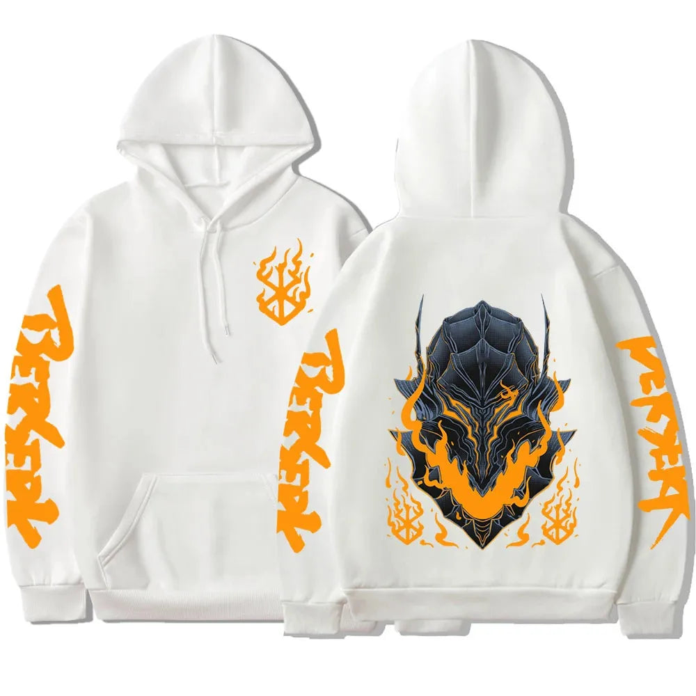 Guts Scorch Flame Printed Pullover Hoodie