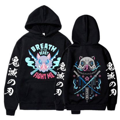 Demon Slayer Fight Inosuke Hoodie