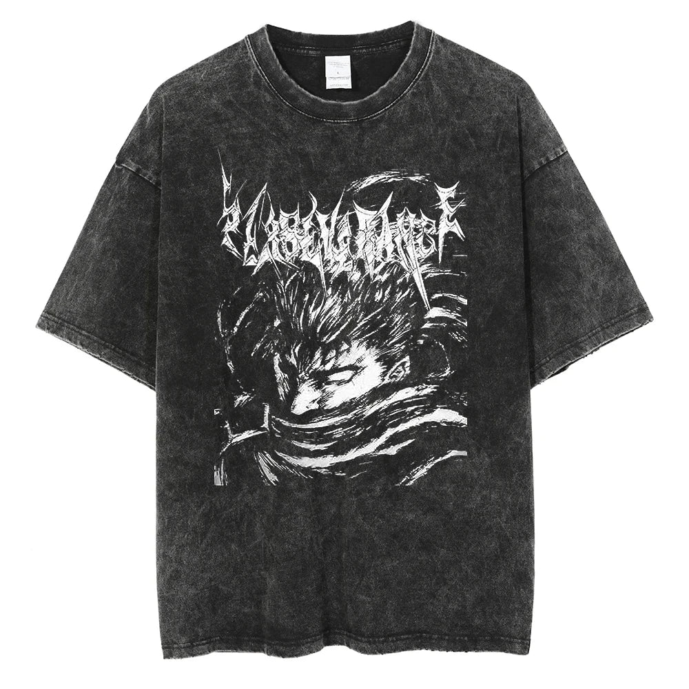 Berserk Black Washed T-Shirt