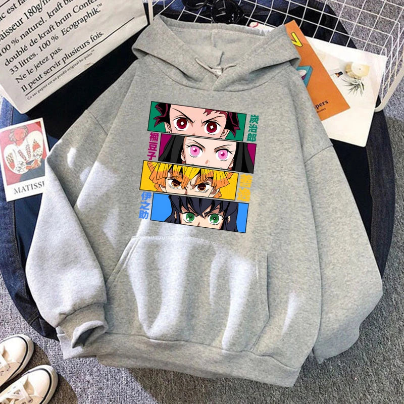 Kamado Tanjirou Kamado Nezuko Printed Hoodie