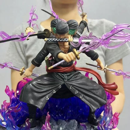 One Piece Roronoa Zoro Ashura Three Heads And Six Arms Nine Sabres Flow Action Figure