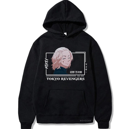 Tokyo Revengers Smiling Mikey Patchwork Hoodie