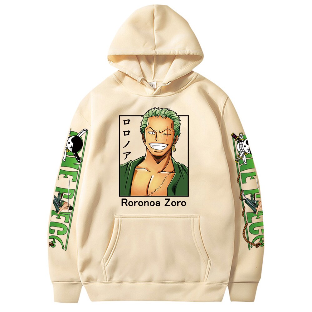 One Piece Roronoa Zoro Printed Hoodie