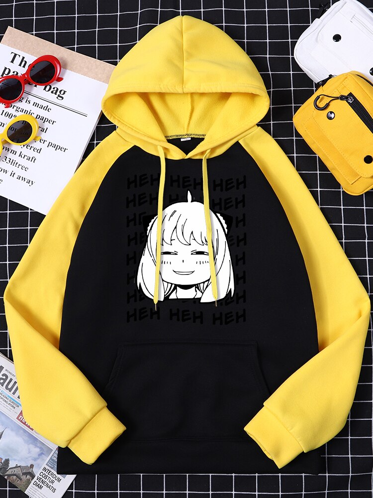 Spy X Family Anya Heh Womanga Kawaii Print Hoody