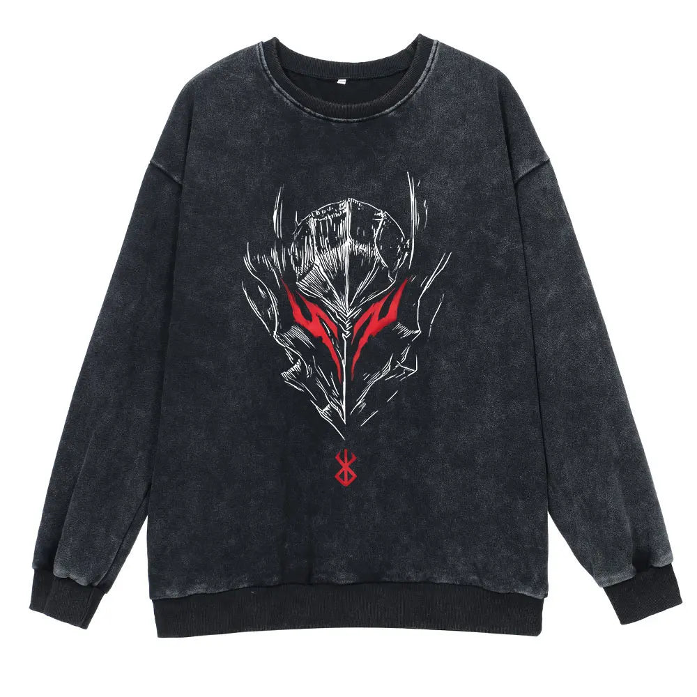 Berserk Retro Washed Sweatshirts