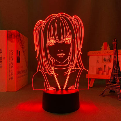 Death Note Misa Amane 3D Lamp