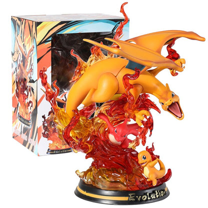 Pokemon Evolution Eevee Vaporeon Jolteon Flareon Light Up Statue Figure