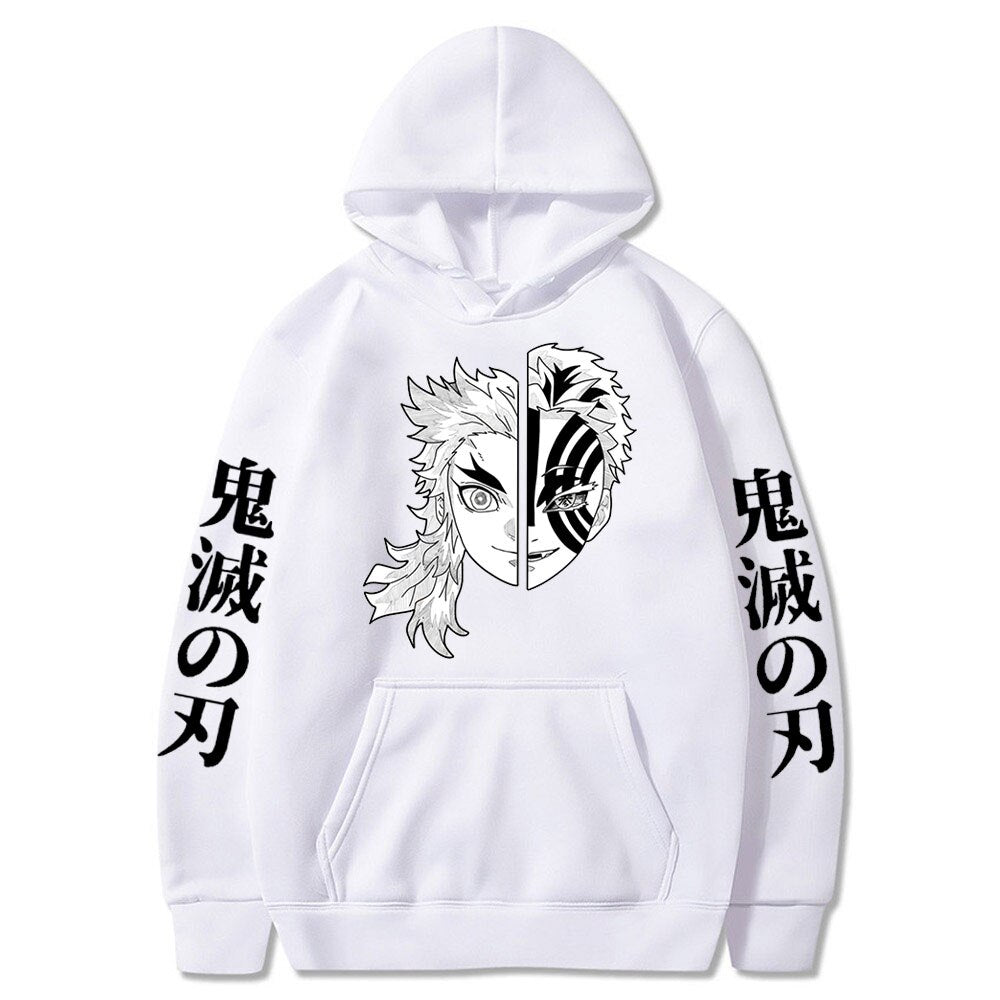 Demon Slayer Rengoku Akaza Twelve Kizuki Printing Hoodie