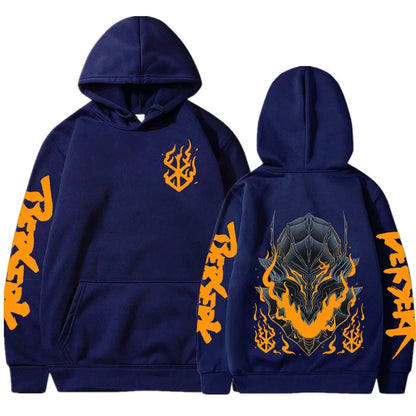 Guts Scorch Flame Printed Pullover Hoodie