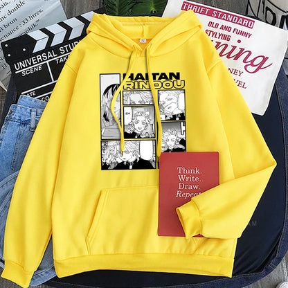 Tokyo Revengers Kawaii Rindou Haitani Five Forms Of Daily Life Manga Hoodies