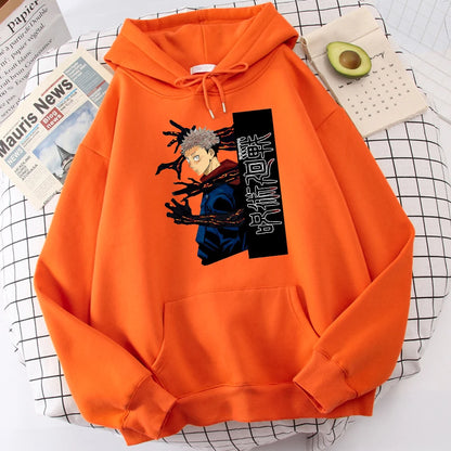 Jujutsu Kaisen Itadori Yuuji Anime Prints Hoodie