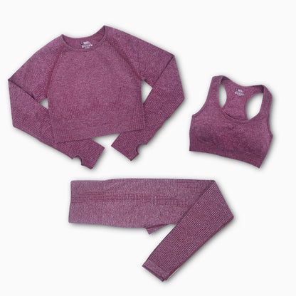 3/5PCS Seamless Women Yoga Workout Set