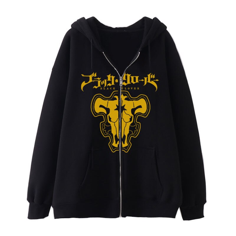 Black Clover Zipper Hoodies