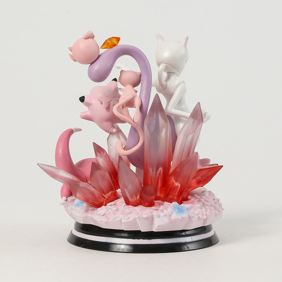 Pokemon Mewtwo Mew Jigglypuff Slowpoke Clefairy Igglybuff Lapras Squirtle Vaporeon Wooper Marill Light Up Figure