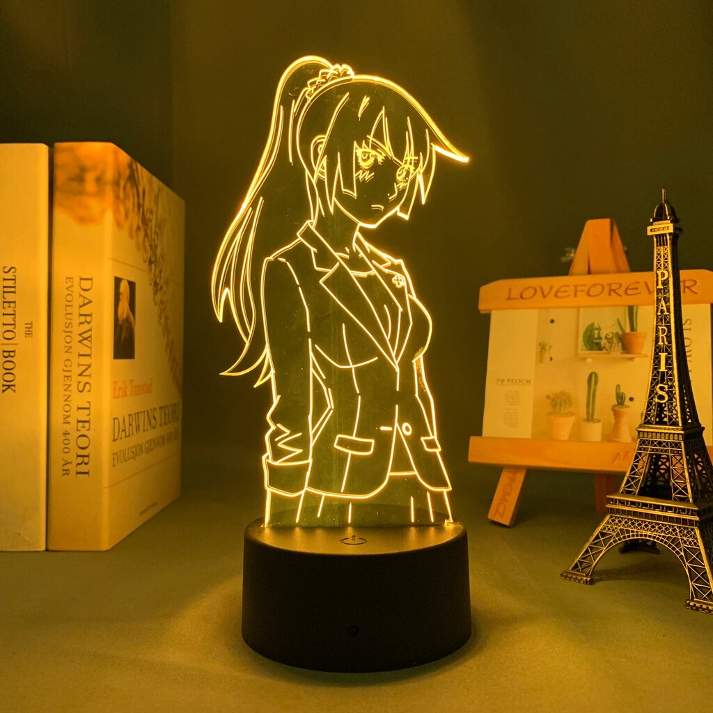 Bakemonogatari Senjougahara Hitagi 3D Lamp