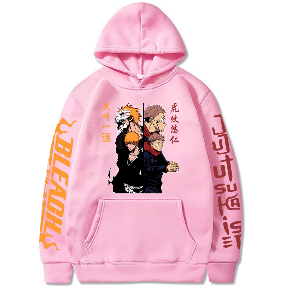 Yuji Itadori Kurosaki Ichigo Print Hoodie