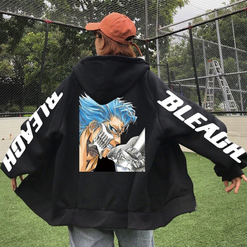 Bleach Aizen Sousuke Pullovers Zipper Hoodie