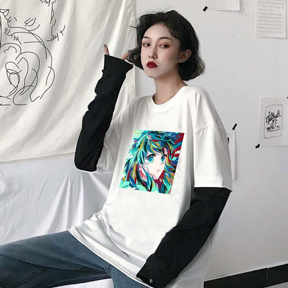 Demon Slayer Tokitou Muichirou Fake Two T-Shirts