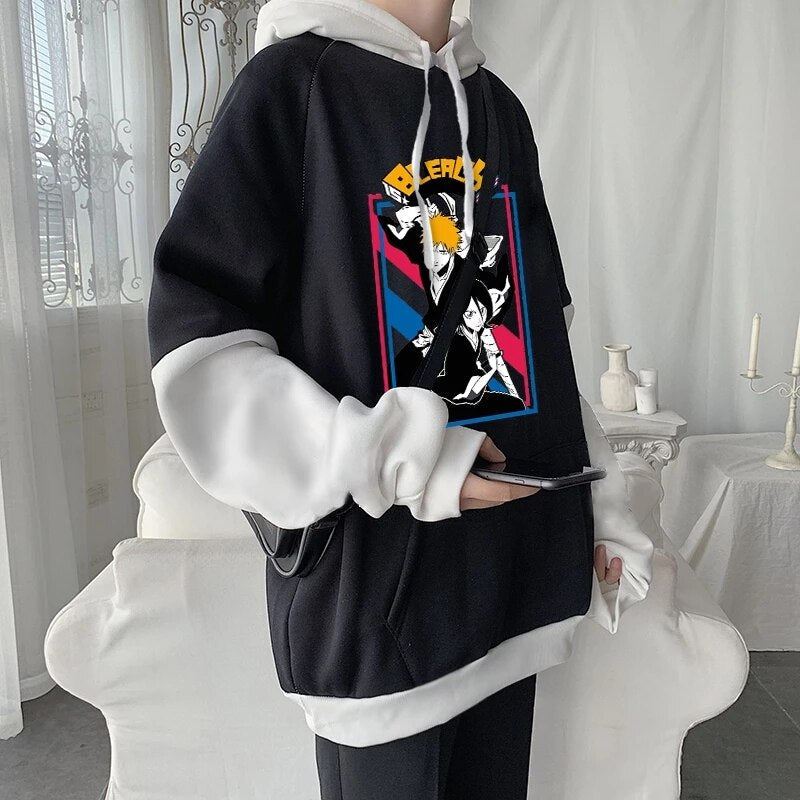 Bleach Gothic Streetwear Long Sleeve Hoodie