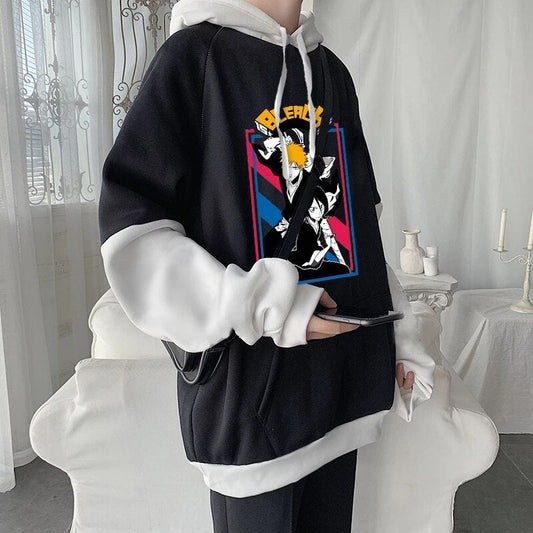 Bleach Gothic Streetwear Long Sleeve Hoodie