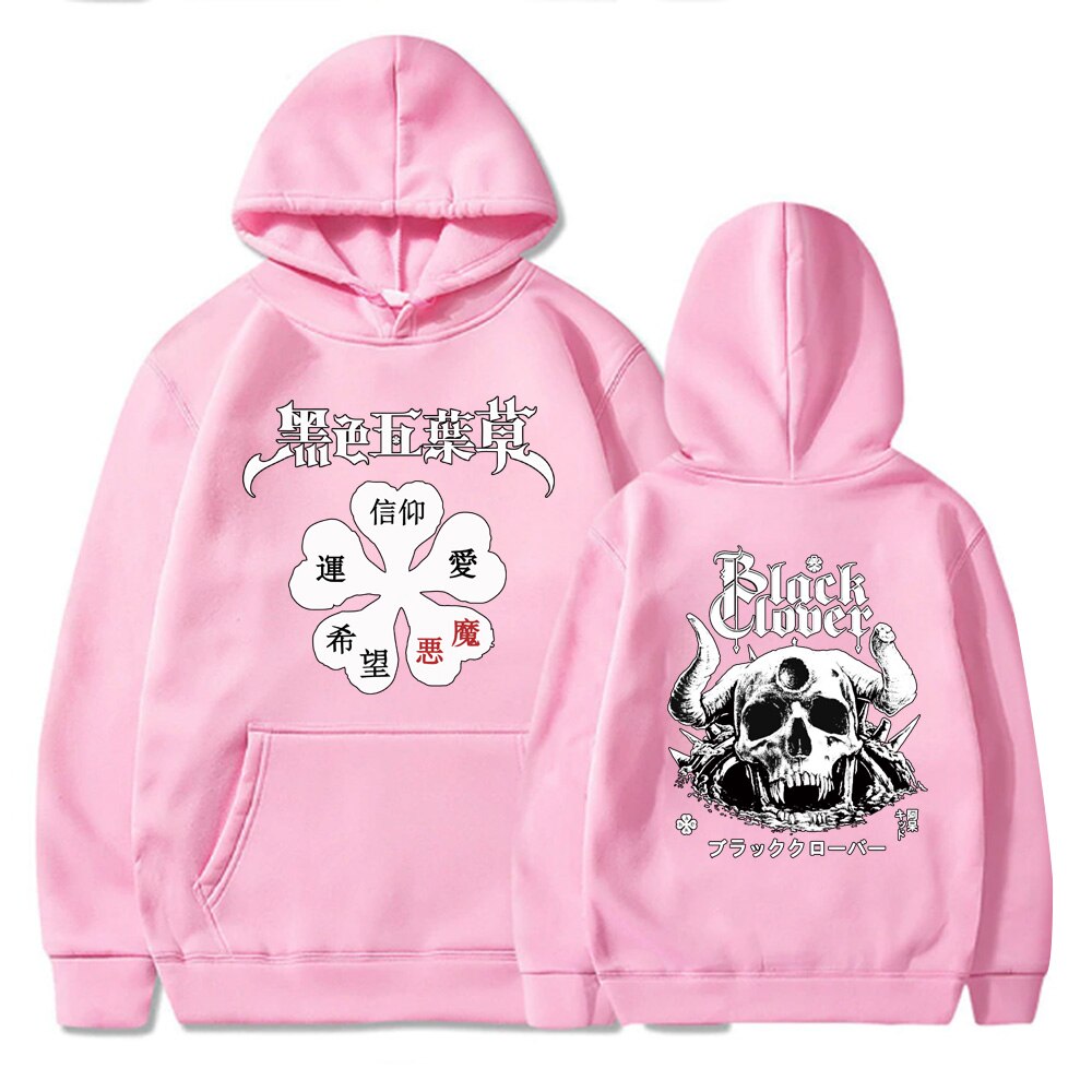 Black Clover Logo Pullovers Hoodie