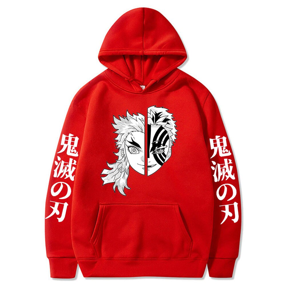 Demon Slayer Rengoku Akaza Twelve Kizuki Printing Hoodie