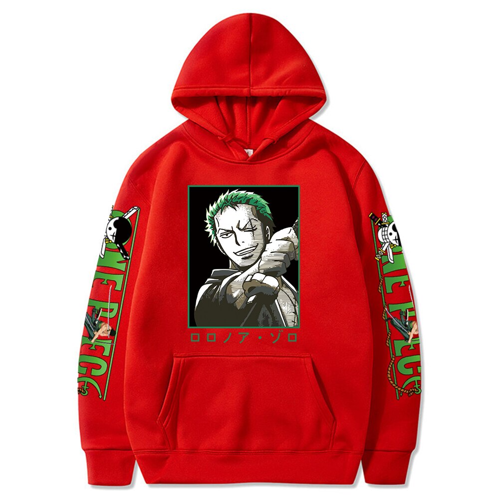 One Piece Pullover Roronoa Zoro Graphic Hoodies