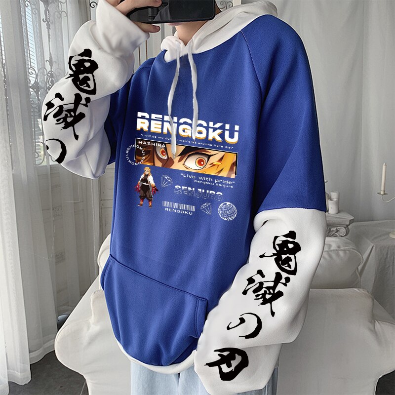 Demon Slayer Cool Kyoujurou Rengoku Eyes Hoodies